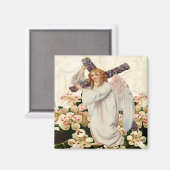 Angel met Cross Magnet (Voorkant / Achterkant)