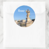 Angel met Crown of Thorns - Sant'Angelo, Rome Ronde Sticker (Tas)