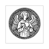 Angel met de Eerste Communie van de Gastheer Relig Rubberstempel (Afrduk)