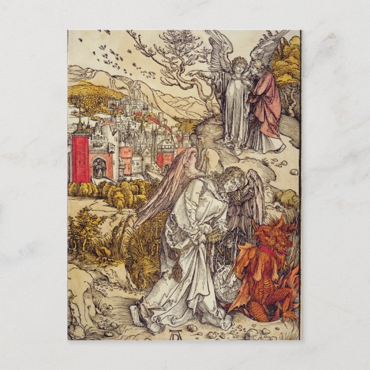 Angel met de Key of the Abyss, 1498 Briefkaart (Voorkant)