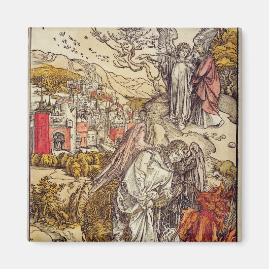 Angel met de Key of the Abyss, 1498 Magneet (Voorkant)