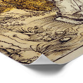 Angel met de Key of the Abyss, 1498 Poster (Hoek)