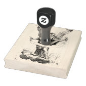 Angel met een Banderole Rubber Stamp Rubberstempel (Stempel)