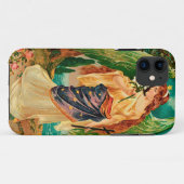 Angel met een bloemetaftakking Case-Mate iPhone case (Achterkant (horizontaal))