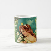Angel met een bloemetaftakking koffiemok (Center)