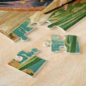 Angel met een bloemetaftakking legpuzzel (Zijkant)