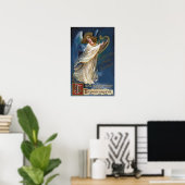 Angel met een Harp Poster (Thuiskantoor)