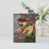 Angel met een Lute-Briefkaart Briefkaart (Staand voorkant)