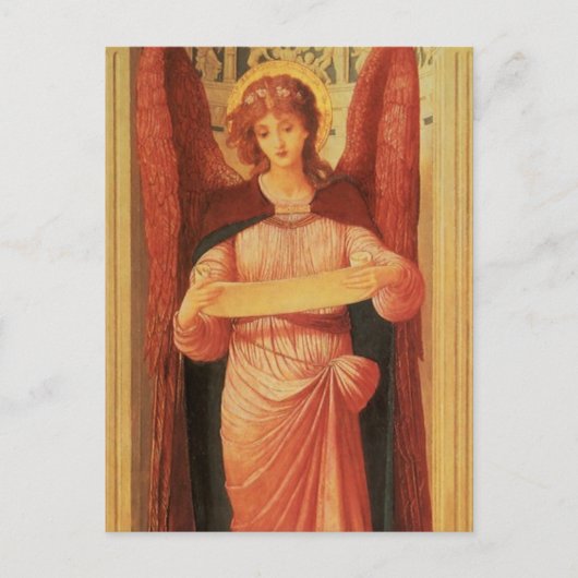 Angel met een scrol van John Melhuish Strudwick Briefkaart (Voorkant)
