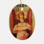 Angel met een scrol van John Melhuish Strudwick Keramisch Ornament (Achterkant)