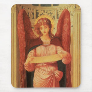 Angel met een scrol van John Melhuish Strudwick Muismat