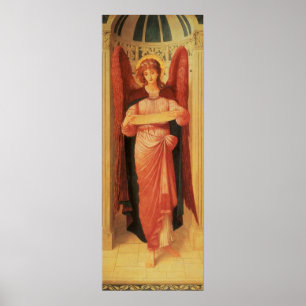 Angel met een scrol van John Melhuish Strudwick Poster