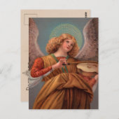 Angel met een Violin Briefkaart (Voorkant / Achterkant)