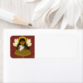 Angel met etiket van het retouradres van de hond (Insitu)