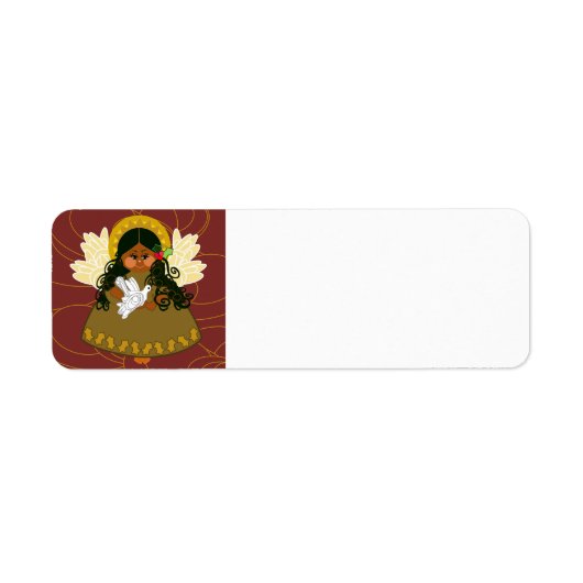 Angel met etiket van het retouradres van de hond (Voorkant)