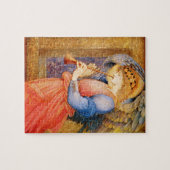 Angel met flageolet legpuzzel (Horizontaal)