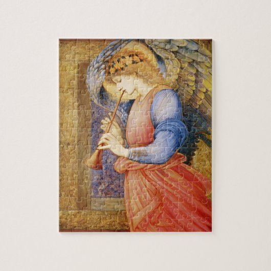 Angel met flageolet legpuzzel (Verticaal)
