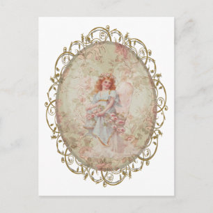 Angel met Flowers Briefkaart