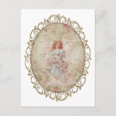 Angel met Flowers Briefkaart (Voorkant)