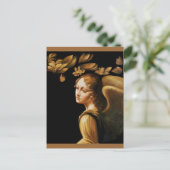 Angel met Golden Leaves Briefkaart (Staand voorkant)