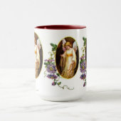 Angel met Harp en Clematis Flowers Mok (Midden)