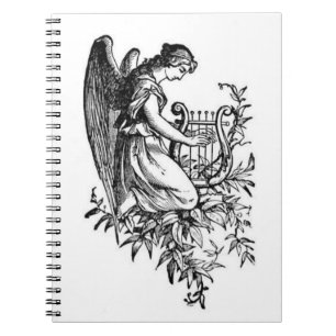 Angel met Harp en Flora Notitieboek