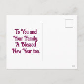 Angel met harp kerst Briefkaart (Achterkant)