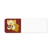 Angel met Harp Return Address Labels (Voorkant)