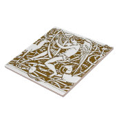 Angel met Harp Tegeltje (Zijkant)