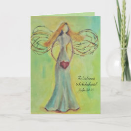 Angel met hart kaart