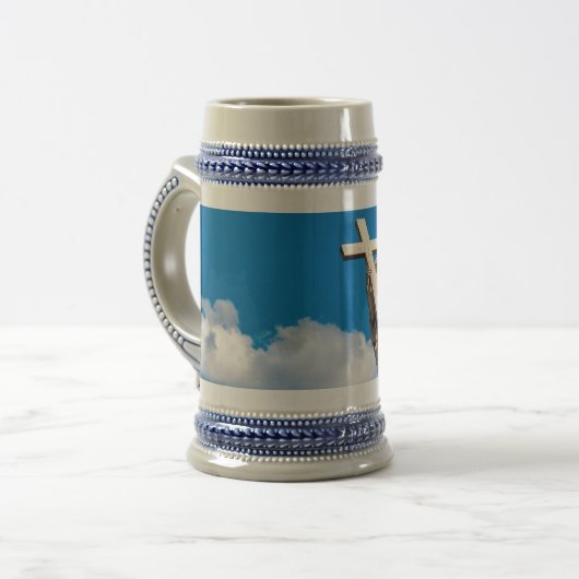 Angel met het Kruis Bierpul (Voorkant links)