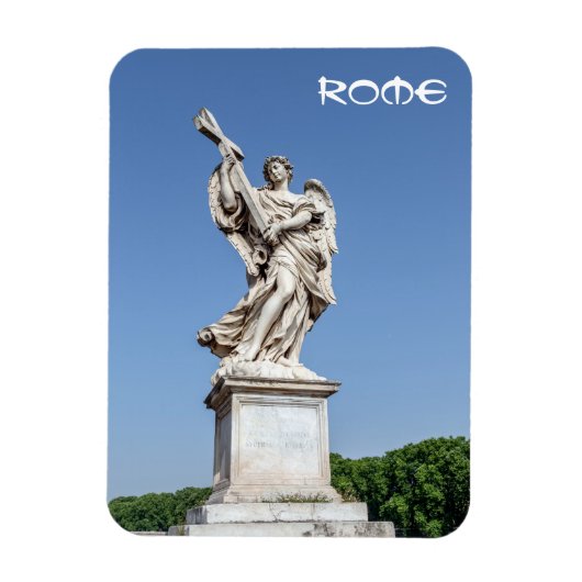 Angel met het kruis op de brug van Sant'Angelo - R Magneet (Verticaal)