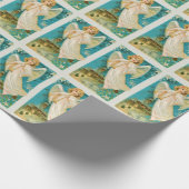  Angel met kerst met Trumpet Cadeaupapier (Hoek)