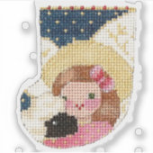 Angel met Lamb Sticker (Voorkant)