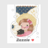 Angel met Lamb Sticker (Vel)