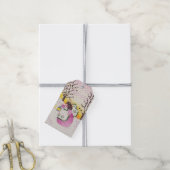 Angel met Lantern Cadeaulabel (Met Touw)