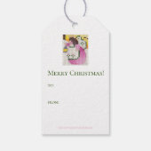 Angel met Lantern Cadeaulabel (Achterkant)