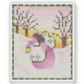 Angel met Lantern-Sticker Sticker (Voorkant)