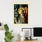 "Angel met Lilies" Poster (Thuiskantoor)