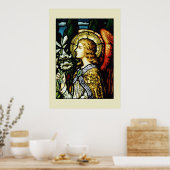 "Angel met Lilies" Poster (Keuken)