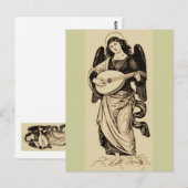 Angel met Mandolin Briefkaart (Voorkant / Achterkant)