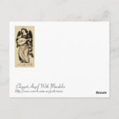 Angel met Mandolin Briefkaart (Achterkant)