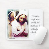 Angel met Michelangelo citaat Muismat (Met muis)