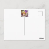 Angel met orchidee briefkaart (Achterkant)