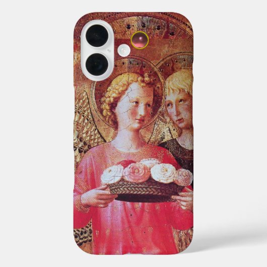 ANGEL MET PINK WHITE ROSES Case-Mate iPhone CASE (Achterkant)