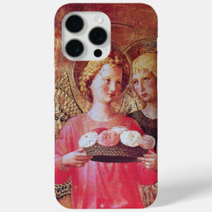 ANGEL MET PINK WHITE ROSES iPhone 15 PRO MAX HOESJE