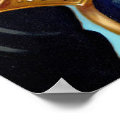 Angel met Psaltery ART PRINT gothic fairy (Hoek)