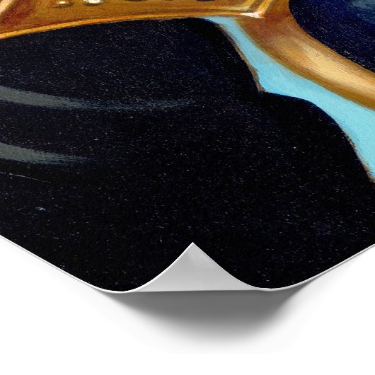 Angel met Psaltery ART PRINT gothic fairy (Hoek)