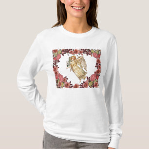 Angel met roze rozen t-shirt