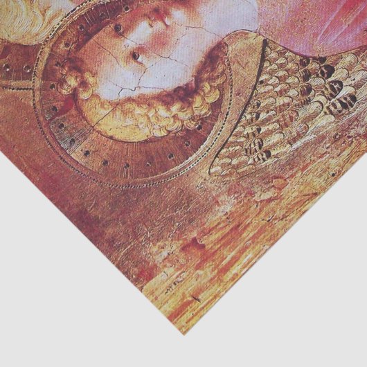 ANGEL MET ROZEN EN ARCHANGEL GABRIEL TISSUEPAPIER (Detail)